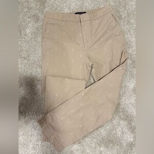 LV Louis Vuitton Blason Cotton Jacquard Chino Pants - Beige (EU 52 / US 36)